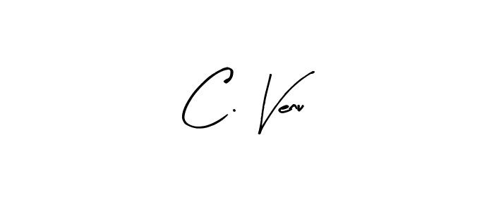 Arty Signature is a professional signature style that is perfect for those who want to add a touch of class to their signature. It is also a great choice for those who want to make their signature more unique. Get C. Venu name to fancy signature for free. C. Venu signature style 8 images and pictures png