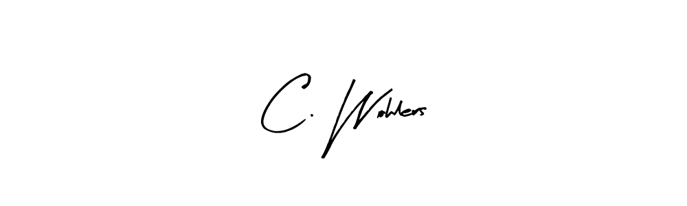 Use a signature maker to create a handwritten signature online. With this signature software, you can design (Arty Signature) your own signature for name C. Wohlers. C. Wohlers signature style 8 images and pictures png