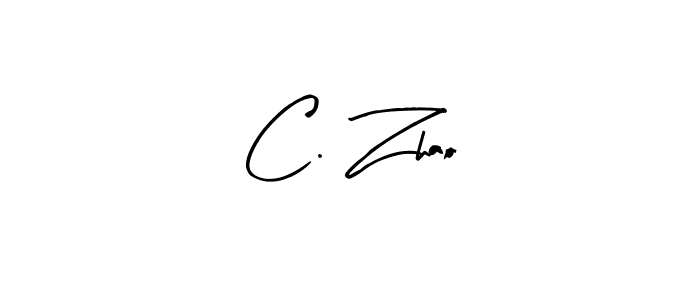 Make a beautiful signature design for name C. Zhao. With this signature (Arty Signature) style, you can create a handwritten signature for free. C. Zhao signature style 8 images and pictures png