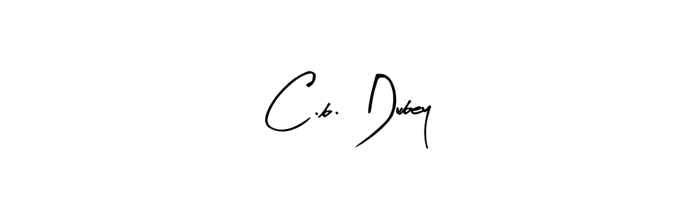 How to make C.b. Dubey signature? Arty Signature is a professional autograph style. Create handwritten signature for C.b. Dubey name. C.b. Dubey signature style 8 images and pictures png