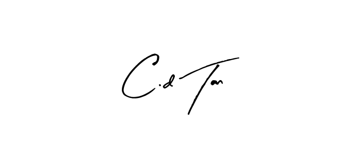 The best way (Arty Signature) to make a short signature is to pick only two or three words in your name. The name C.d Tan include a total of six letters. For converting this name. C.d Tan signature style 8 images and pictures png