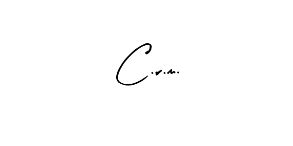 Make a beautiful signature design for name C.r.m.. With this signature (Arty Signature) style, you can create a handwritten signature for free. C.r.m. signature style 8 images and pictures png