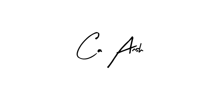 Similarly Arty Signature is the best handwritten signature design. Signature creator online .You can use it as an online autograph creator for name Ca Ansh. Ca Ansh signature style 8 images and pictures png