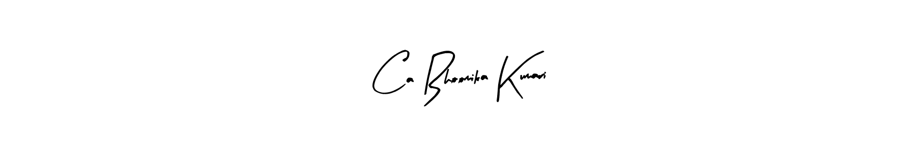 Design your own signature with our free online signature maker. With this signature software, you can create a handwritten (Arty Signature) signature for name Ca Bhoomika Kumari. Ca Bhoomika Kumari signature style 8 images and pictures png