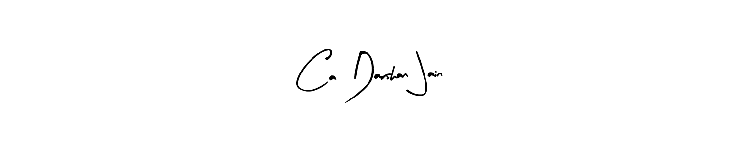 How to make Ca Darshan Jain name signature. Use Arty Signature style for creating short signs online. This is the latest handwritten sign. Ca Darshan Jain signature style 8 images and pictures png