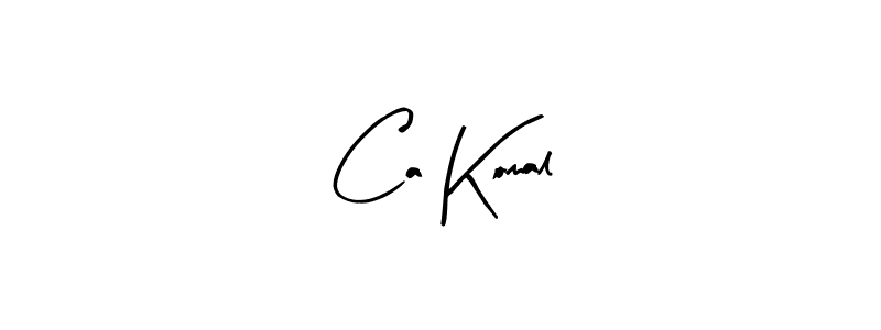 You should practise on your own different ways (Arty Signature) to write your name (Ca Komal) in signature. don't let someone else do it for you. Ca Komal signature style 8 images and pictures png