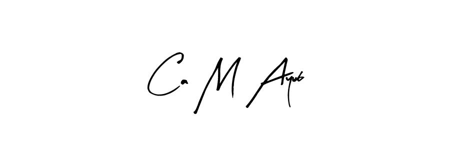 It looks lik you need a new signature style for name Ca M Ayub. Design unique handwritten (Arty Signature) signature with our free signature maker in just a few clicks. Ca M Ayub signature style 8 images and pictures png