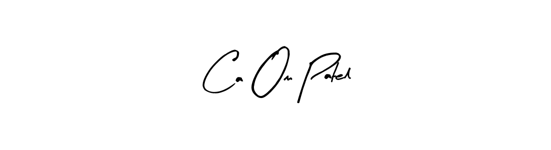 Also You can easily find your signature by using the search form. We will create Ca Om Patel name handwritten signature images for you free of cost using Arty Signature sign style. Ca Om Patel signature style 8 images and pictures png