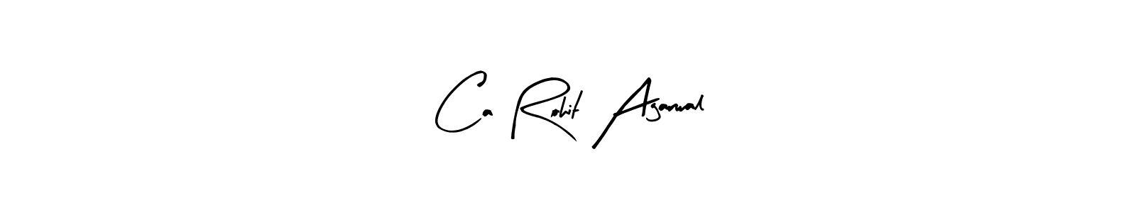Make a beautiful signature design for name Ca Rohit Agarwal. With this signature (Arty Signature) style, you can create a handwritten signature for free. Ca Rohit Agarwal signature style 8 images and pictures png