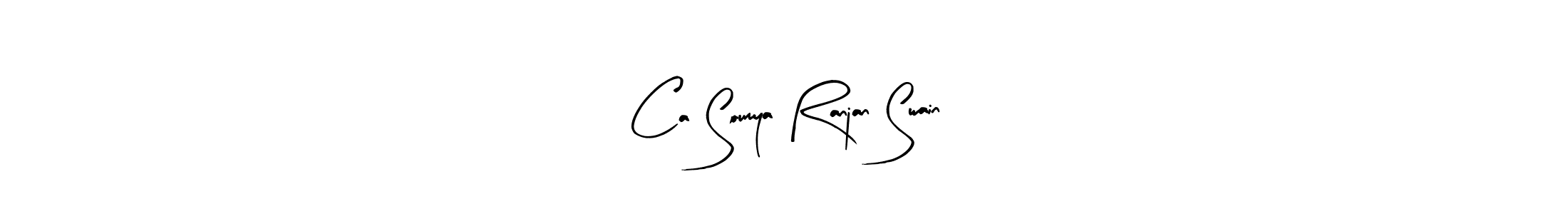 Create a beautiful signature design for name Ca Soumya Ranjan Swain. With this signature (Arty Signature) fonts, you can make a handwritten signature for free. Ca Soumya Ranjan Swain signature style 8 images and pictures png