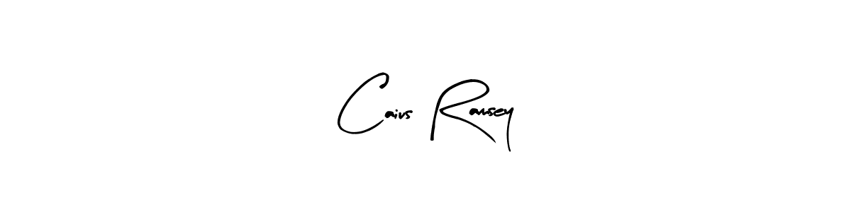 Caius Ramsey stylish signature style. Best Handwritten Sign (Arty Signature) for my name. Handwritten Signature Collection Ideas for my name Caius Ramsey. Caius Ramsey signature style 8 images and pictures png