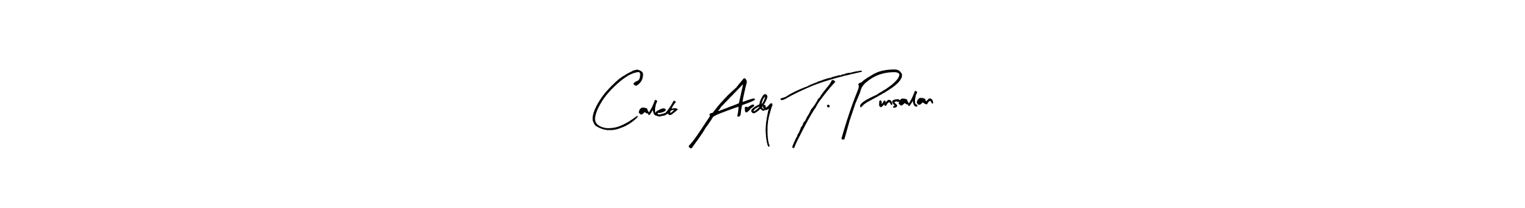 The best way (Arty Signature) to make a short signature is to pick only two or three words in your name. The name Caleb Ardy T. Punsalan include a total of six letters. For converting this name. Caleb Ardy T. Punsalan signature style 8 images and pictures png