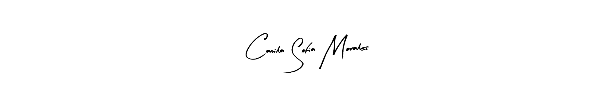 Make a beautiful signature design for name Camila Sofia Morales. With this signature (Arty Signature) style, you can create a handwritten signature for free. Camila Sofia Morales signature style 8 images and pictures png