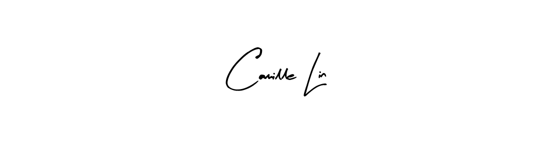 How to make Camille Lin name signature. Use Arty Signature style for creating short signs online. This is the latest handwritten sign. Camille Lin signature style 8 images and pictures png