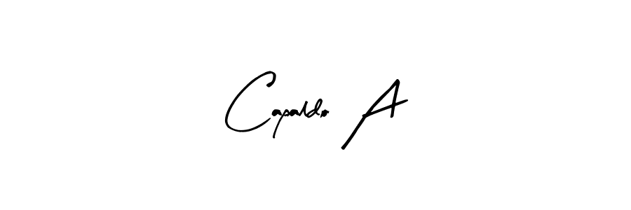 Arty Signature is a professional signature style that is perfect for those who want to add a touch of class to their signature. It is also a great choice for those who want to make their signature more unique. Get Capaldo A name to fancy signature for free. Capaldo A signature style 8 images and pictures png