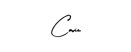 Enhance your business communications with Carim signature in Arty Signature lettering. Clean, modern, and universally compatible. Carim signature style 8 images and pictures png