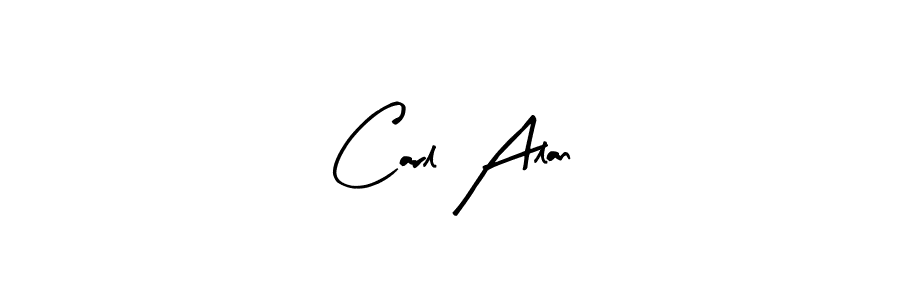 Use a signature maker to create a handwritten signature online. With this signature software, you can design (Arty Signature) your own signature for name Carl Alan. Carl Alan signature style 8 images and pictures png