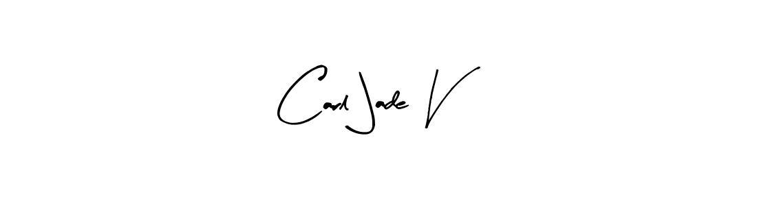 How to Draw Carl Jade V signature style? Arty Signature is a latest design signature styles for name Carl Jade V. Carl Jade V signature style 8 images and pictures png