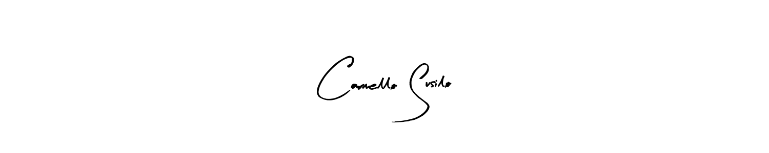 Create a beautiful signature design for name Carmello Susilo. With this signature (Arty Signature) fonts, you can make a handwritten signature for free. Carmello Susilo signature style 8 images and pictures png