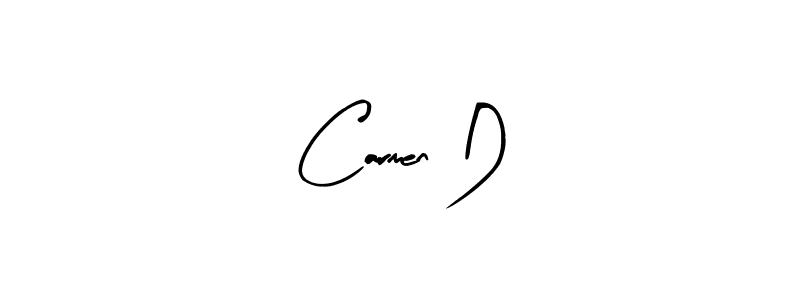 Design your own signature with our free online signature maker. With this signature software, you can create a handwritten (Arty Signature) signature for name Carmen D. Carmen D signature style 8 images and pictures png