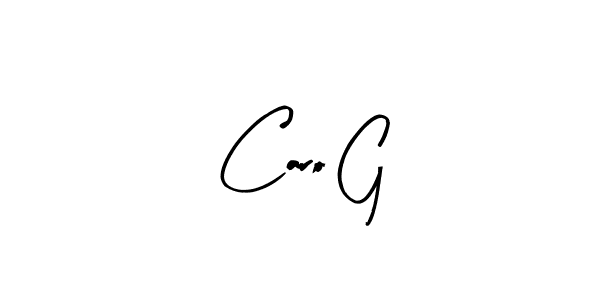 Make a beautiful signature design for name Caro G. With this signature (Arty Signature) style, you can create a handwritten signature for free. Caro G signature style 8 images and pictures png