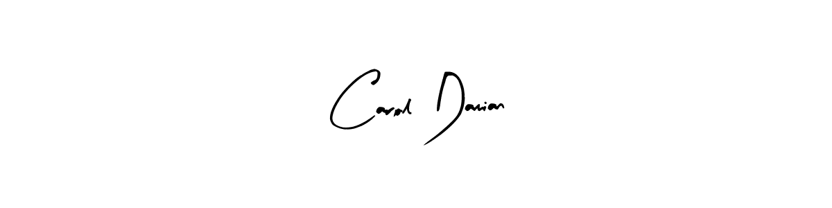 Arty Signature is a professional signature style that is perfect for those who want to add a touch of class to their signature. It is also a great choice for those who want to make their signature more unique. Get Carol Damian name to fancy signature for free. Carol Damian signature style 8 images and pictures png