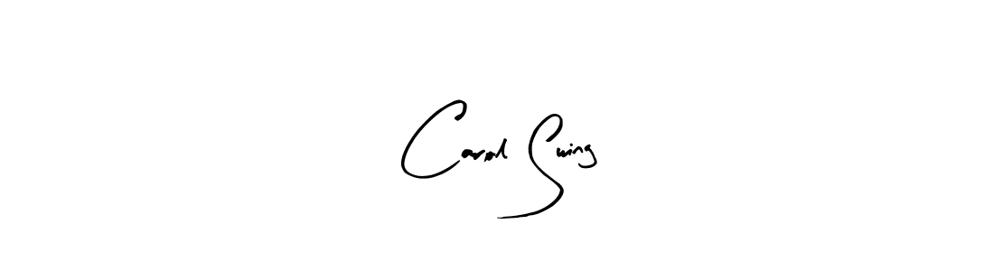 Design your own signature with our free online signature maker. With this signature software, you can create a handwritten (Arty Signature) signature for name Carol Swing. Carol Swing signature style 8 images and pictures png