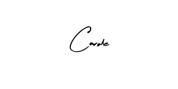 Design your own signature with our free online signature maker. With this signature software, you can create a handwritten (Arty Signature) signature for name Carole. Carole signature style 8 images and pictures png