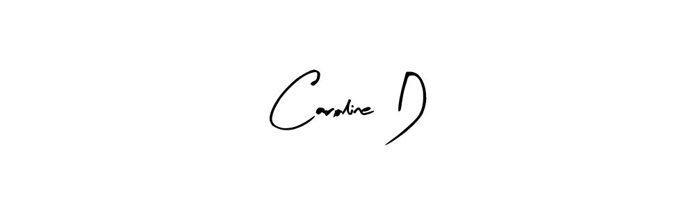 How to make Caroline D name signature. Use Arty Signature style for creating short signs online. This is the latest handwritten sign. Caroline D signature style 8 images and pictures png