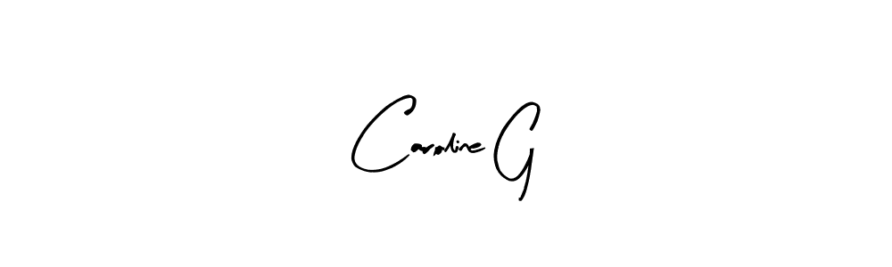 Caroline G stylish signature style. Best Handwritten Sign (Arty Signature) for my name. Handwritten Signature Collection Ideas for my name Caroline G. Caroline G signature style 8 images and pictures png