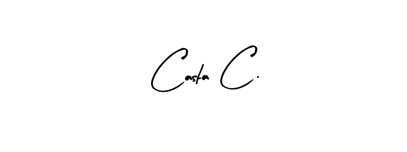 Use a signature maker to create a handwritten signature online. With this signature software, you can design (Arty Signature) your own signature for name Casta C.. Casta C. signature style 8 images and pictures png