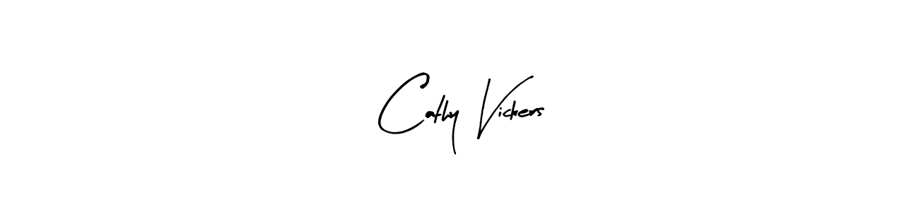 Similarly Arty Signature is the best handwritten signature design. Signature creator online .You can use it as an online autograph creator for name Cathy Vickers. Cathy Vickers signature style 8 images and pictures png