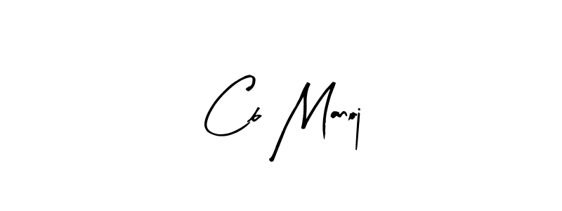 Design your own signature with our free online signature maker. With this signature software, you can create a handwritten (Arty Signature) signature for name Cb Manoj. Cb Manoj signature style 8 images and pictures png