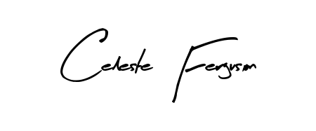 The Arty Signature typeface gives name Celeste Ferguson a refined look. Suitable for certificates, diplomas, and official verification. Celeste Ferguson signature style 8 images and pictures png