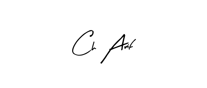 Similarly Arty Signature is the best handwritten signature design. Signature creator online .You can use it as an online autograph creator for name Ch Arif. Ch Arif signature style 8 images and pictures png