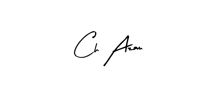 Arty Signature is a professional signature style that is perfect for those who want to add a touch of class to their signature. It is also a great choice for those who want to make their signature more unique. Get Ch Azam name to fancy signature for free. Ch Azam signature style 8 images and pictures png