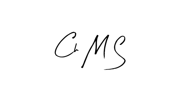 This is the best signature style for the Ch M S name. Also you like these signature font (Arty Signature). Mix name signature. Ch M S signature style 8 images and pictures png