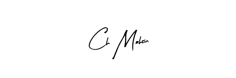 How to make Ch Mohsin name signature. Use Arty Signature style for creating short signs online. This is the latest handwritten sign. Ch Mohsin signature style 8 images and pictures png