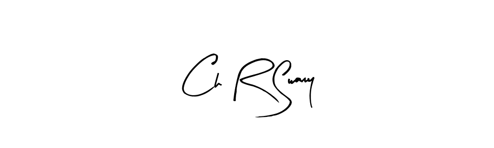 Arty Signature is a professional signature style that is perfect for those who want to add a touch of class to their signature. It is also a great choice for those who want to make their signature more unique. Get Ch R Swamy name to fancy signature for free. Ch R Swamy signature style 8 images and pictures png