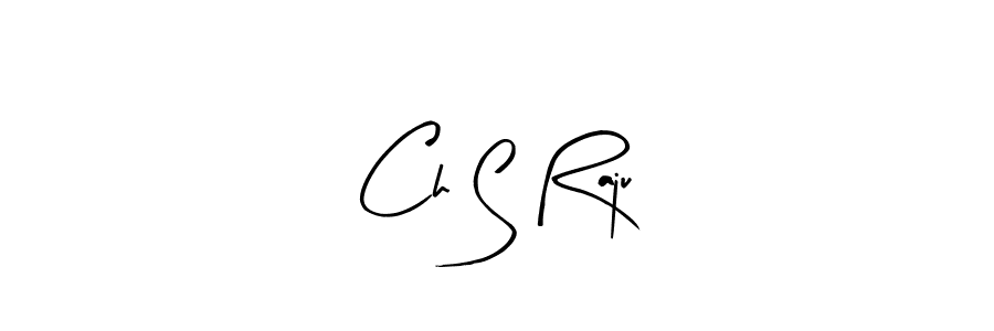 The best way (Arty Signature) to make a short signature is to pick only two or three words in your name. The name Ch S Raju include a total of six letters. For converting this name. Ch S Raju signature style 8 images and pictures png