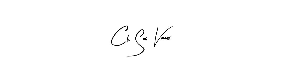 Also You can easily find your signature by using the search form. We will create Ch Sai Vamsi name handwritten signature images for you free of cost using Arty Signature sign style. Ch Sai Vamsi signature style 8 images and pictures png