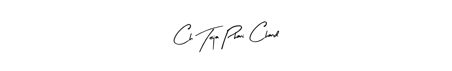 if you are searching for the best signature style for your name Ch Teja Phani Chand. so please give up your signature search. here we have designed multiple signature styles  using Arty Signature. Ch Teja Phani Chand signature style 8 images and pictures png