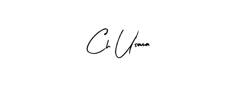 How to Draw Ch Usama signature style? Arty Signature is a latest design signature styles for name Ch Usama. Ch Usama signature style 8 images and pictures png