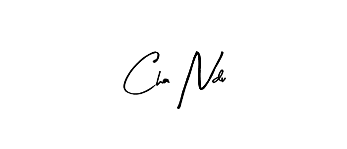 You should practise on your own different ways (Arty Signature) to write your name (Cha Ndu) in signature. don't let someone else do it for you. Cha Ndu signature style 8 images and pictures png