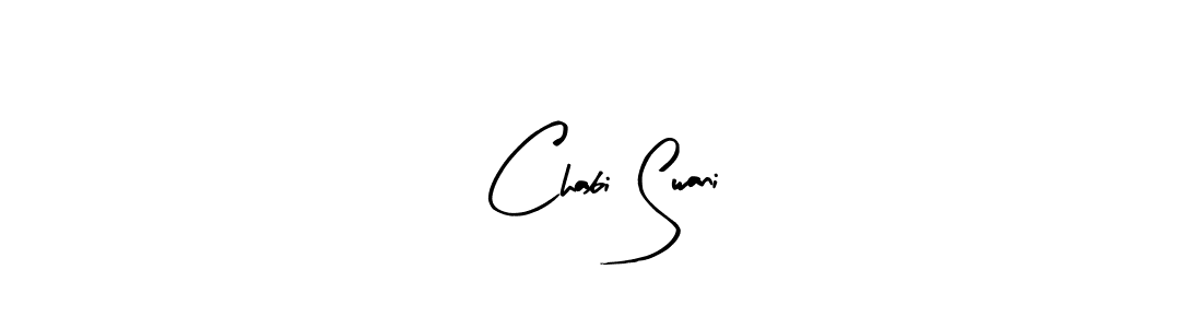 Arty Signature is a professional signature style that is perfect for those who want to add a touch of class to their signature. It is also a great choice for those who want to make their signature more unique. Get Chabi Swani name to fancy signature for free. Chabi Swani signature style 8 images and pictures png