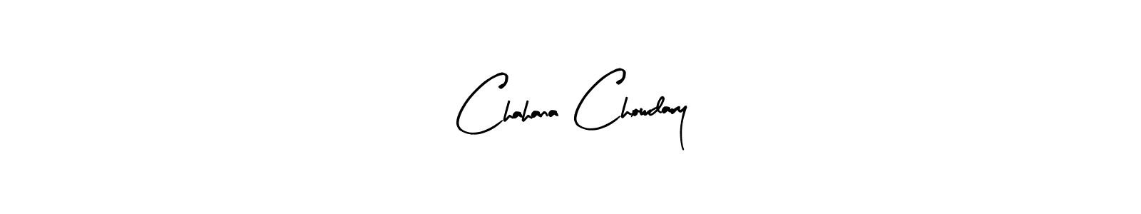 Also we have Chahana Chowdary name is the best signature style. Create professional handwritten signature collection using Arty Signature autograph style. Chahana Chowdary signature style 8 images and pictures png