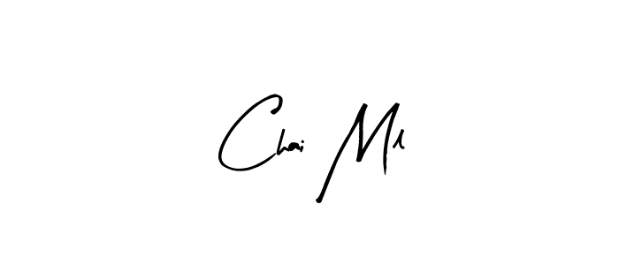 Use a signature maker to create a handwritten signature online. With this signature software, you can design (Arty Signature) your own signature for name Chai Ml. Chai Ml signature style 8 images and pictures png