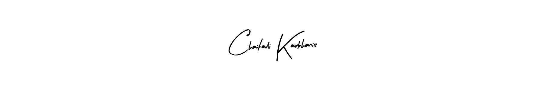 Create a beautiful signature design for name Chaitali Karkhanis. With this signature (Arty Signature) fonts, you can make a handwritten signature for free. Chaitali Karkhanis signature style 8 images and pictures png