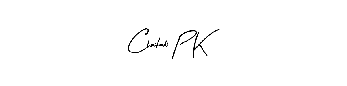 How to make Chaitali P K signature? Arty Signature is a professional autograph style. Create handwritten signature for Chaitali P K name. Chaitali P K signature style 8 images and pictures png