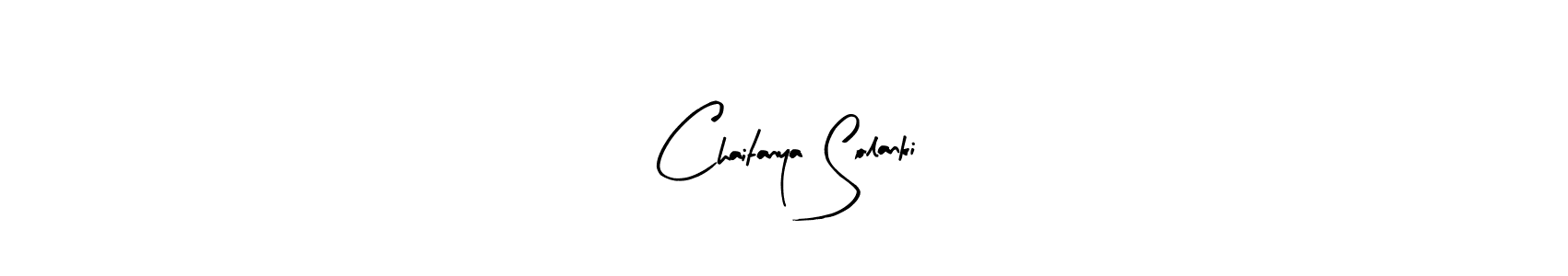 Design your own signature with our free online signature maker. With this signature software, you can create a handwritten (Arty Signature) signature for name Chaitanya Solanki. Chaitanya Solanki signature style 8 images and pictures png